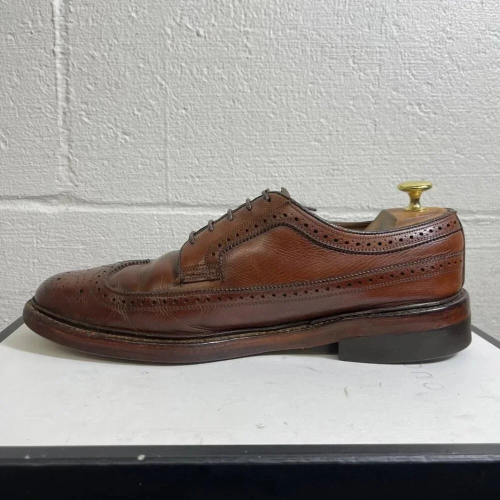 Florsheim Imperial Kenmoor Wingtip Brown Leather‎ Oxford Dress Shoes Men's 9 D